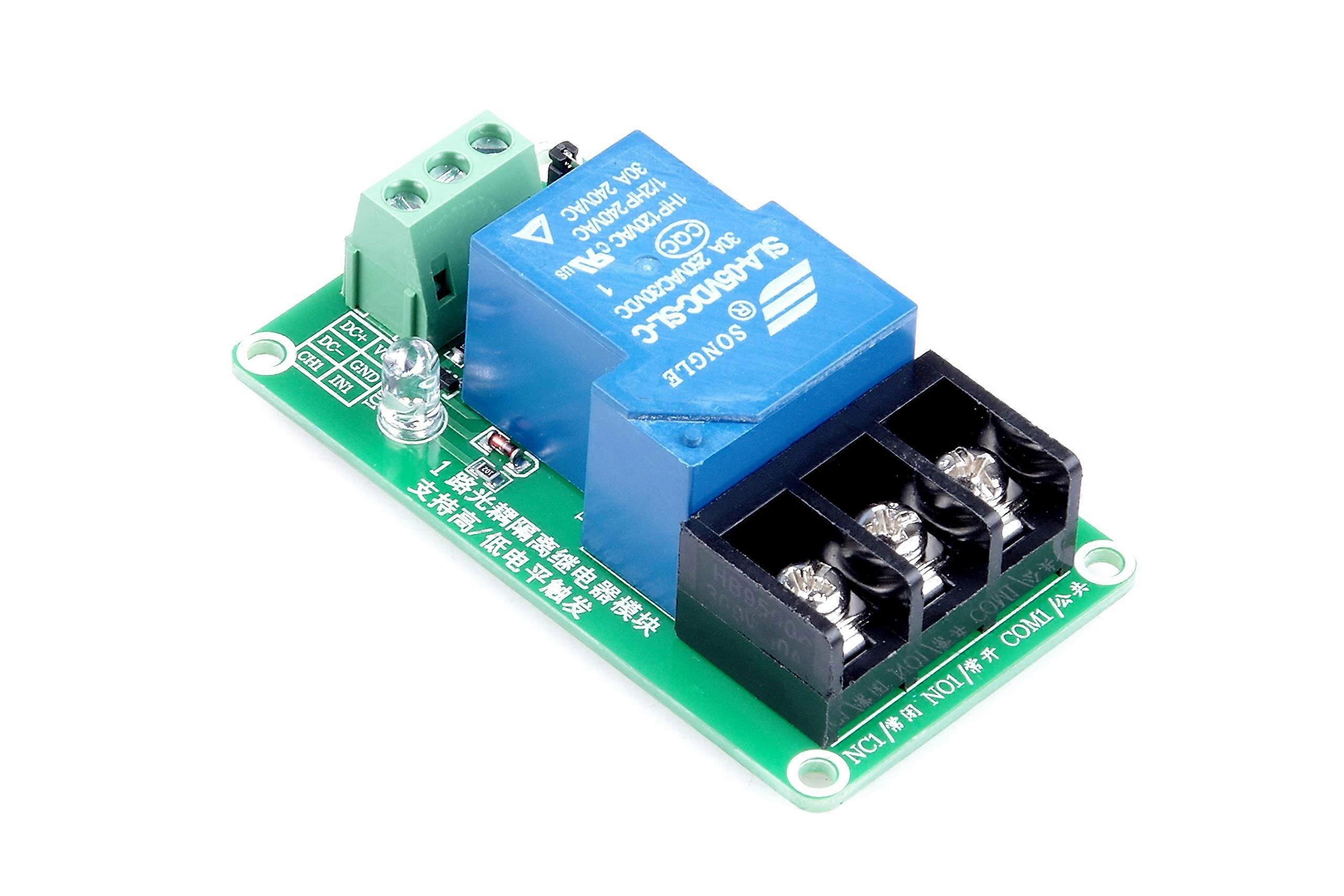 5V 30A Relay Module with Optocoupler Isolation,  Current 1Channel  Low Level Trigger for PLC Automation Control