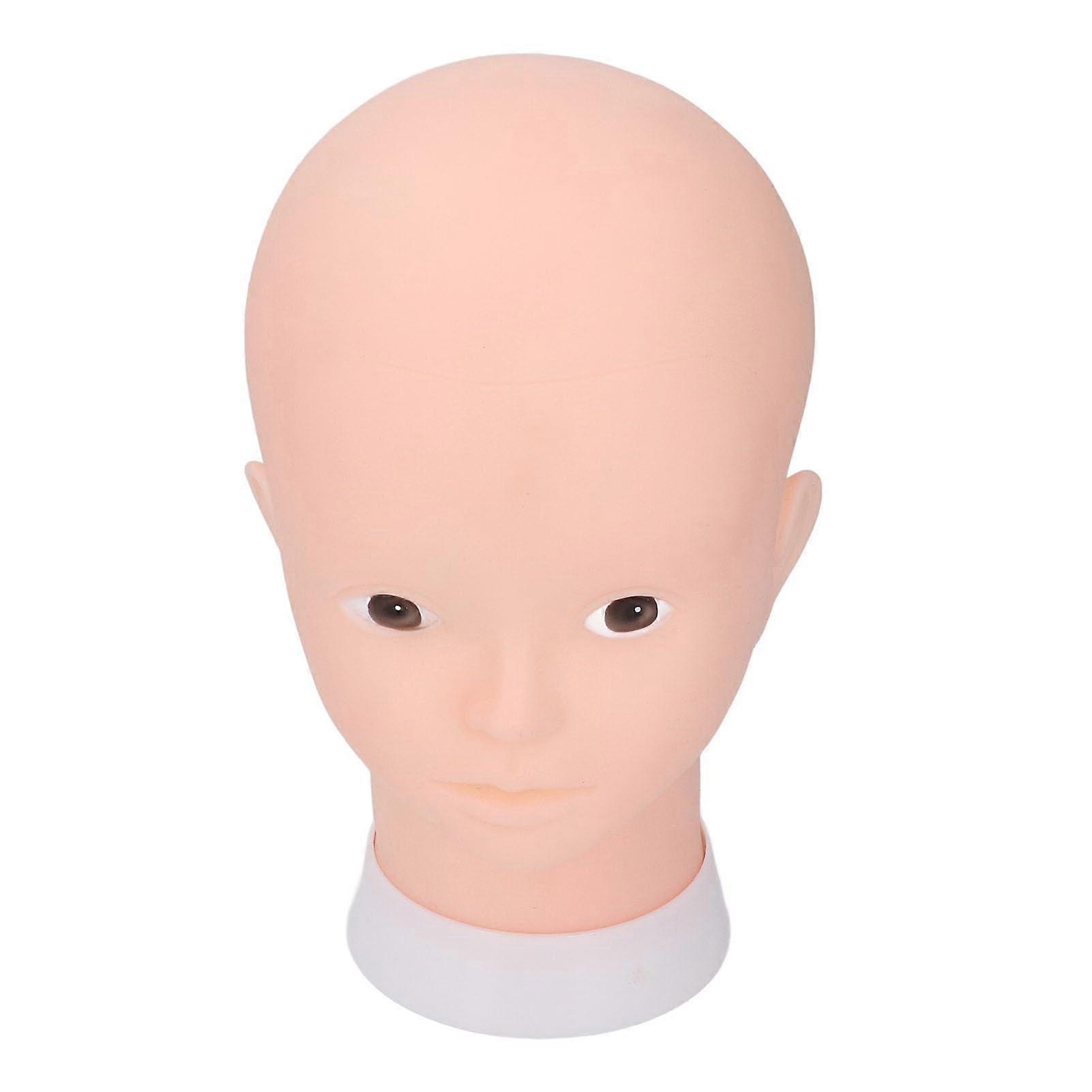 Bald Mannequin Head 20.9 Inch PVC for Wig Making Makeup Practice with Stand Interface