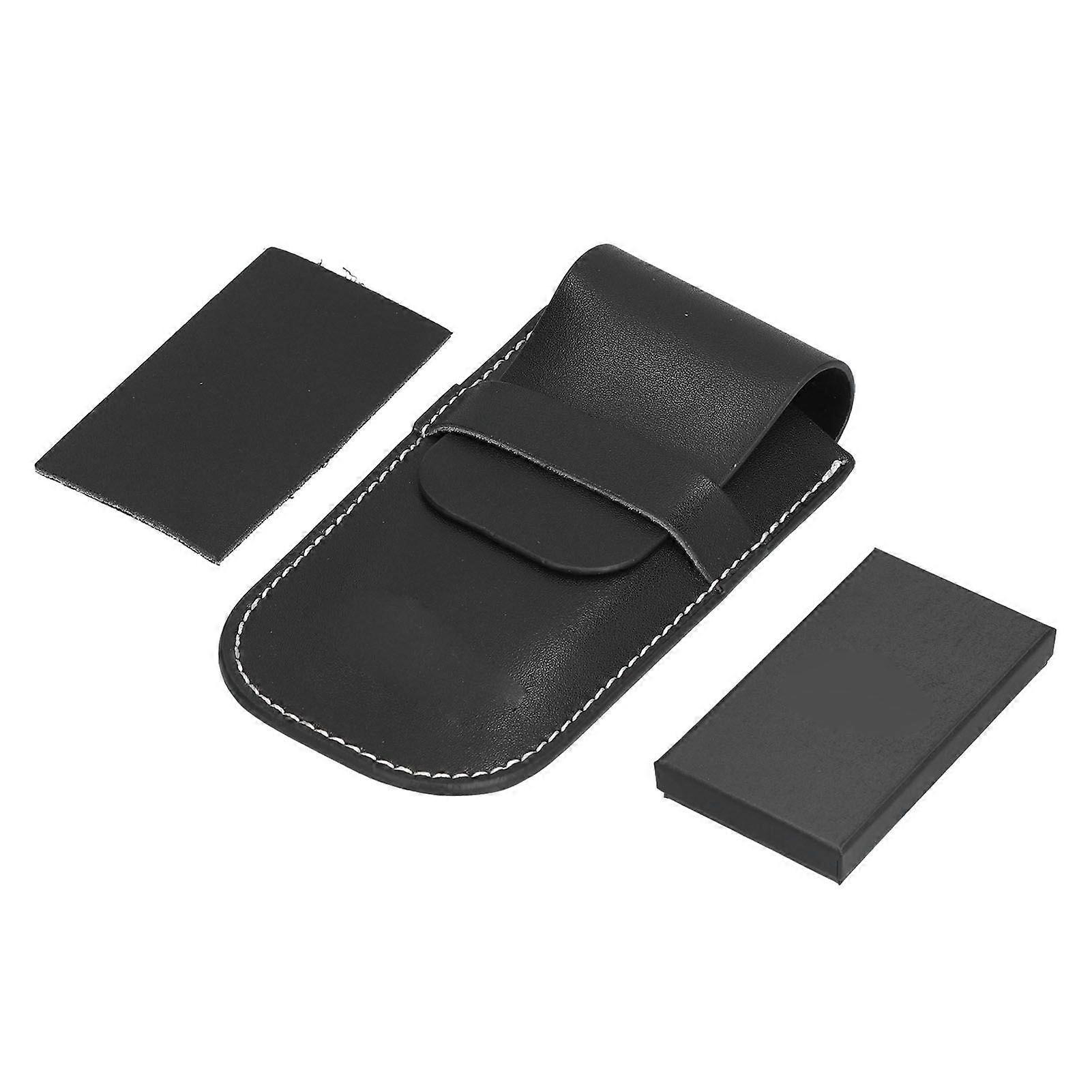 Leather Watch Case, Portable, Large Space, Single Watch Strap, Black