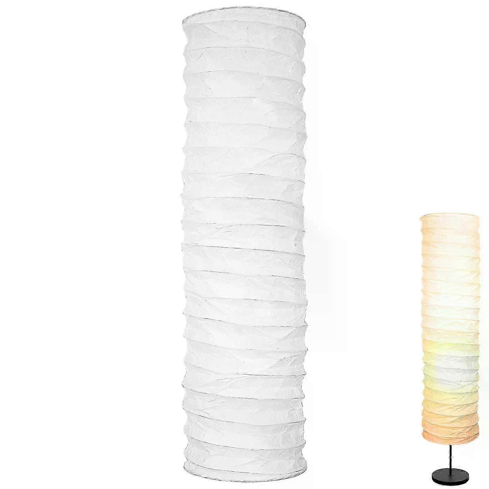 Floor lamp shade paper cover replacement lampshade pleated vertical diffuser lampshade