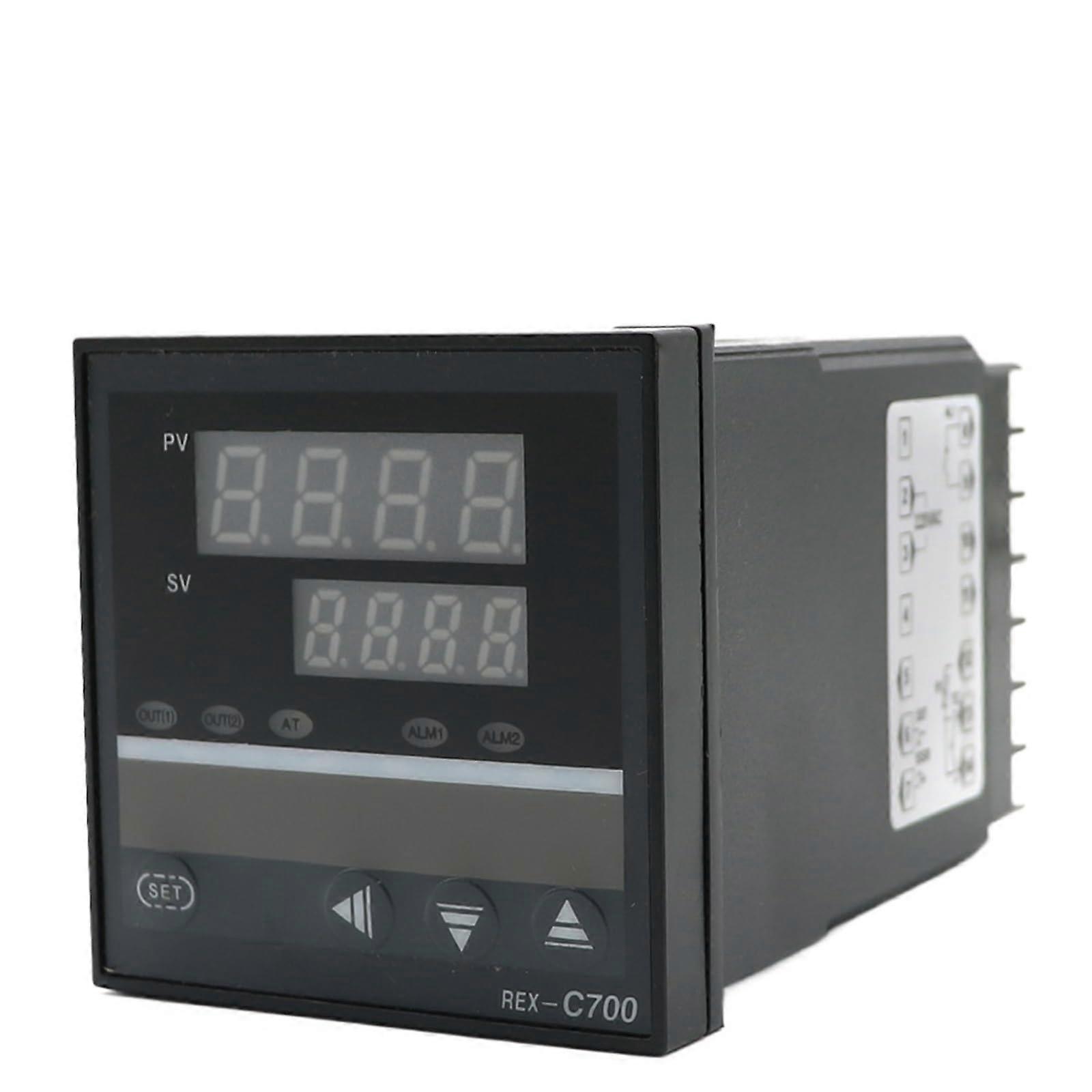 PID Temperature Controller C700 Digital Thermostat with Relay Output and Universal Sensor