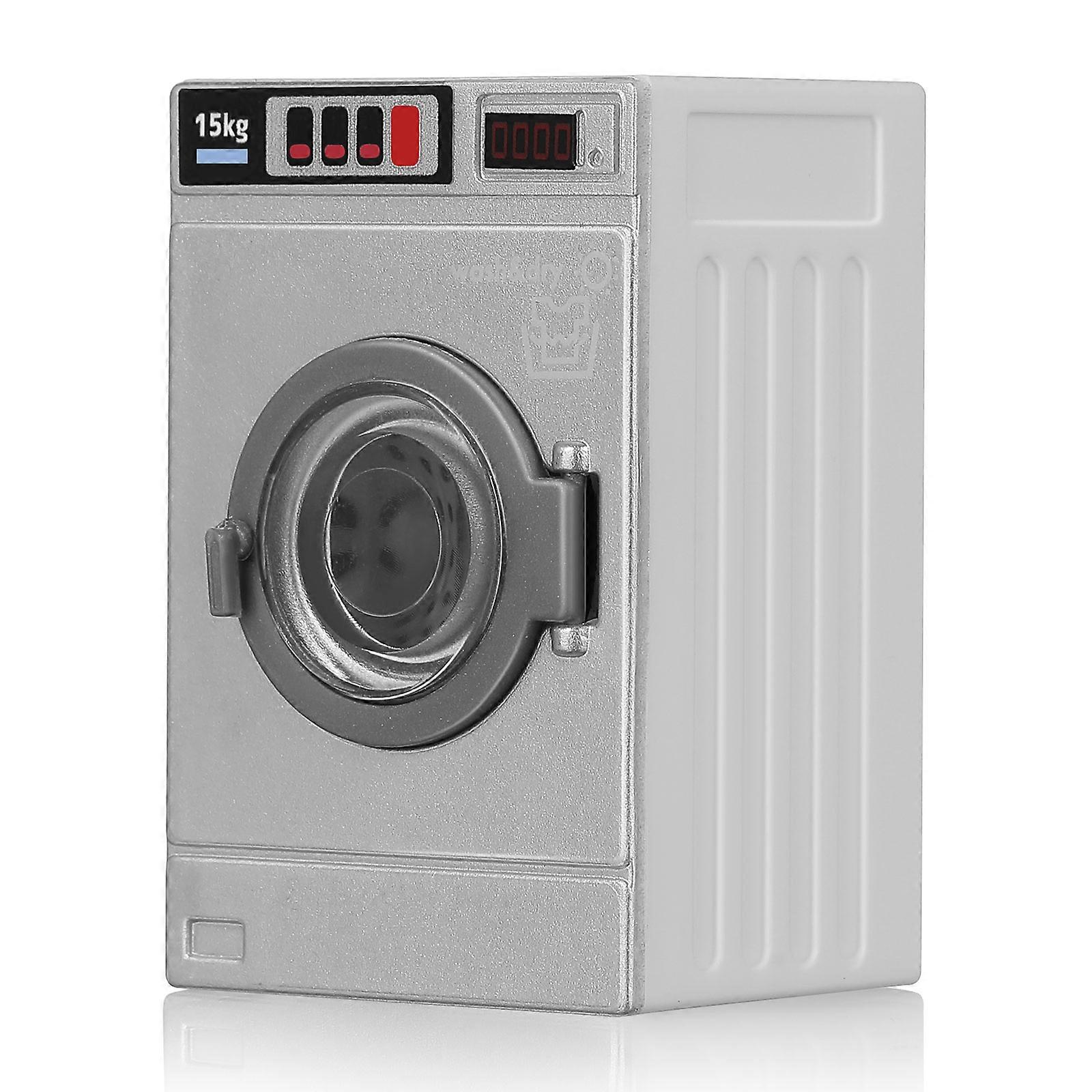 Mini Washing Machine Doll House Accessories Plastic Model for Decoration