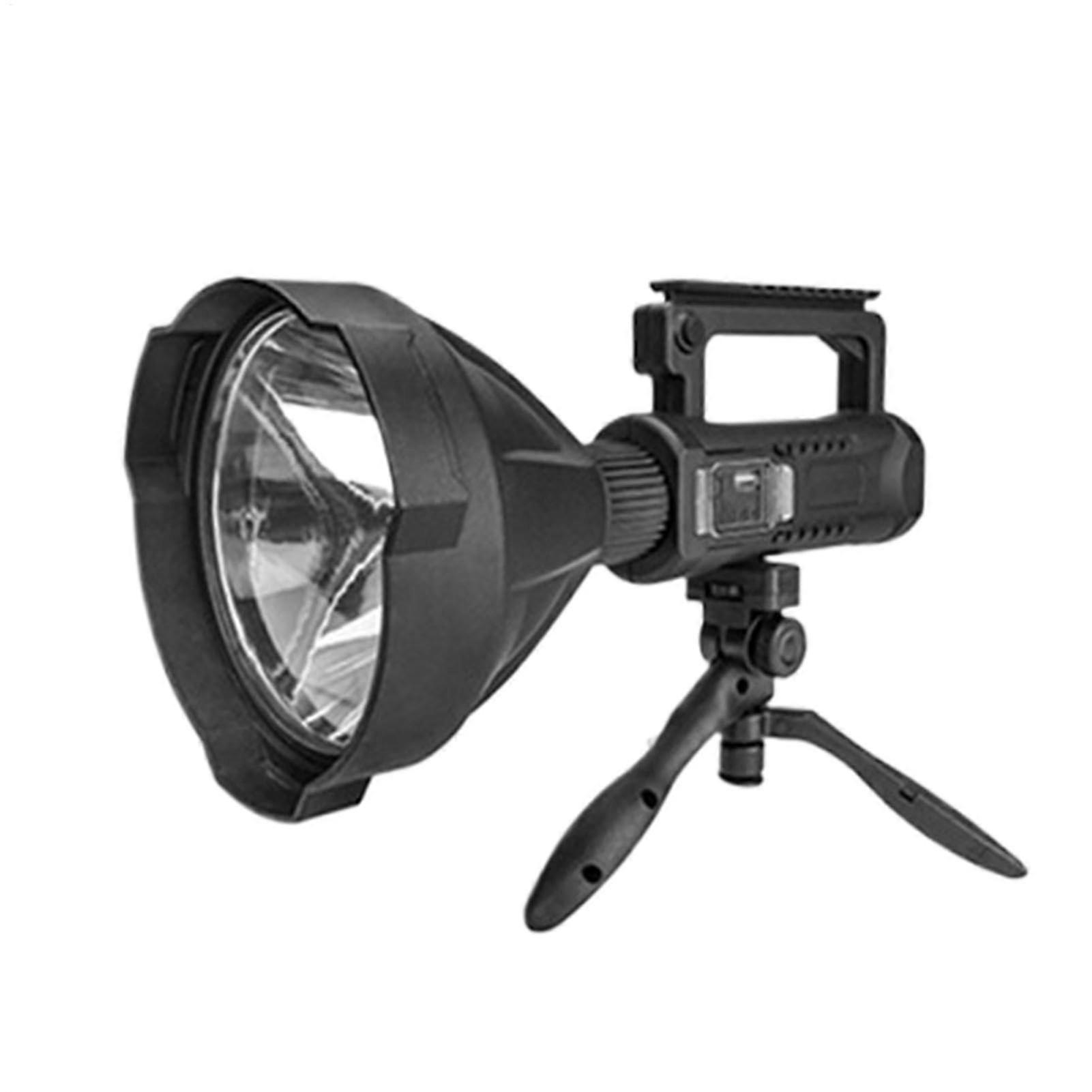 Rechargeable LED Spotlight Waterproof LongRange Bright Torch with USB Fast Charging for Camping