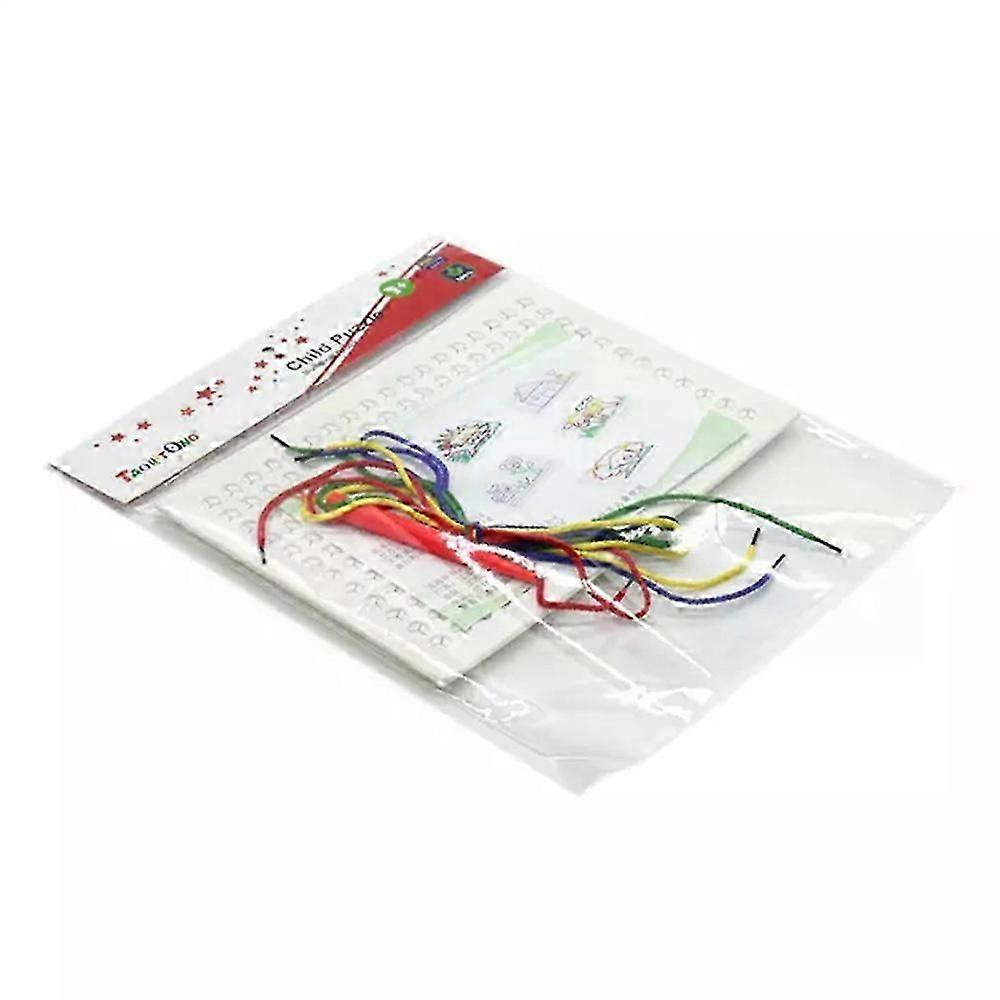 DIY Children String Braided Drawing Board,String Art Kit for Kids Colored Ropes