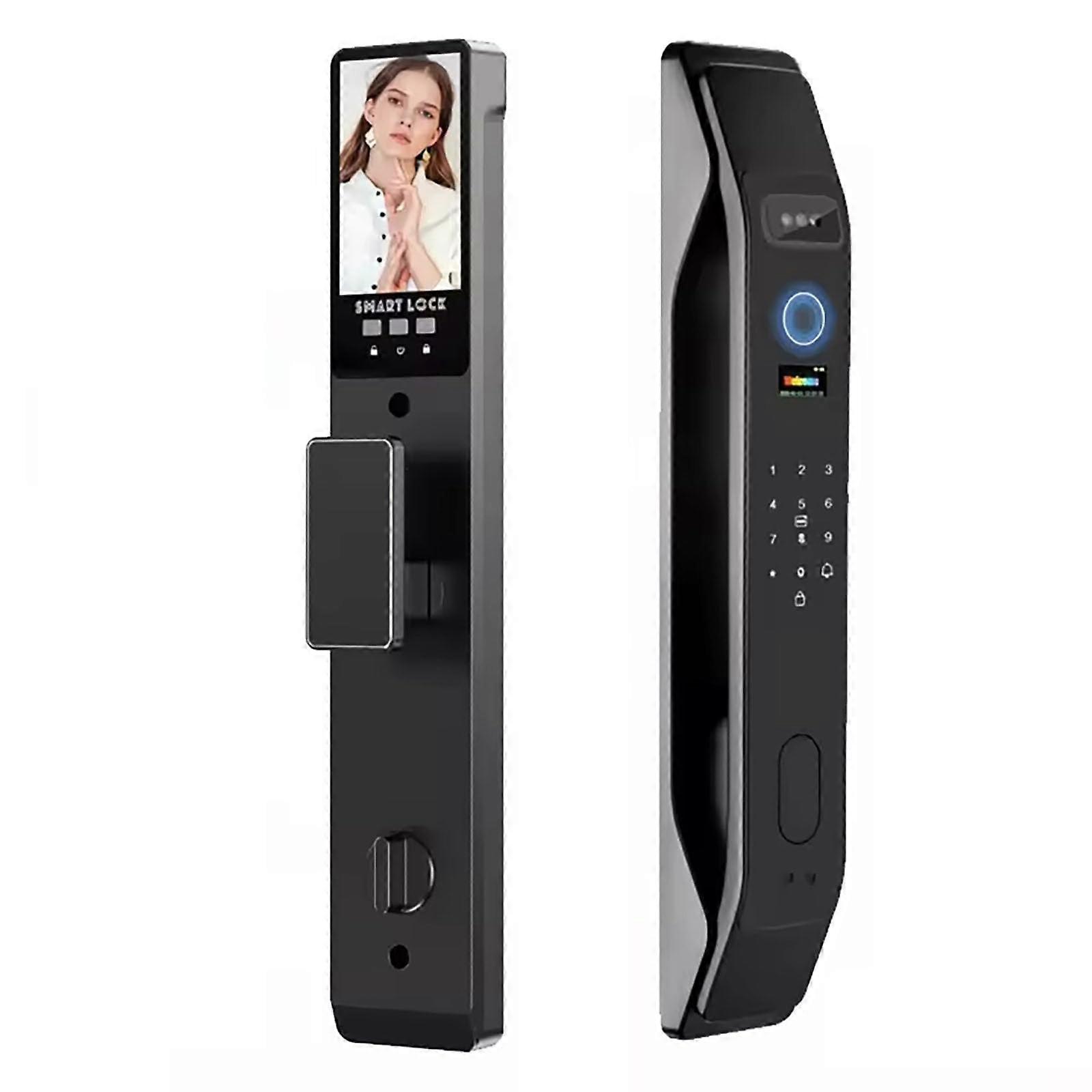 Smart Door Lock with Camera, 3D Face Recognition, WiFi Fingerprint Unlock, IP68 Waterproof