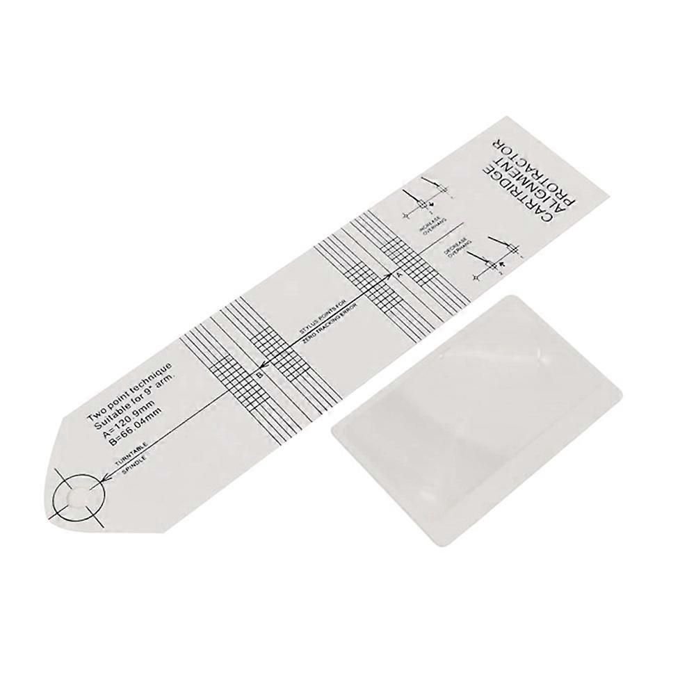 Vinyl Stylus Alignment Protractor Angle Calibration Gauge Tool Phonograph Adjustment Detection Ruler