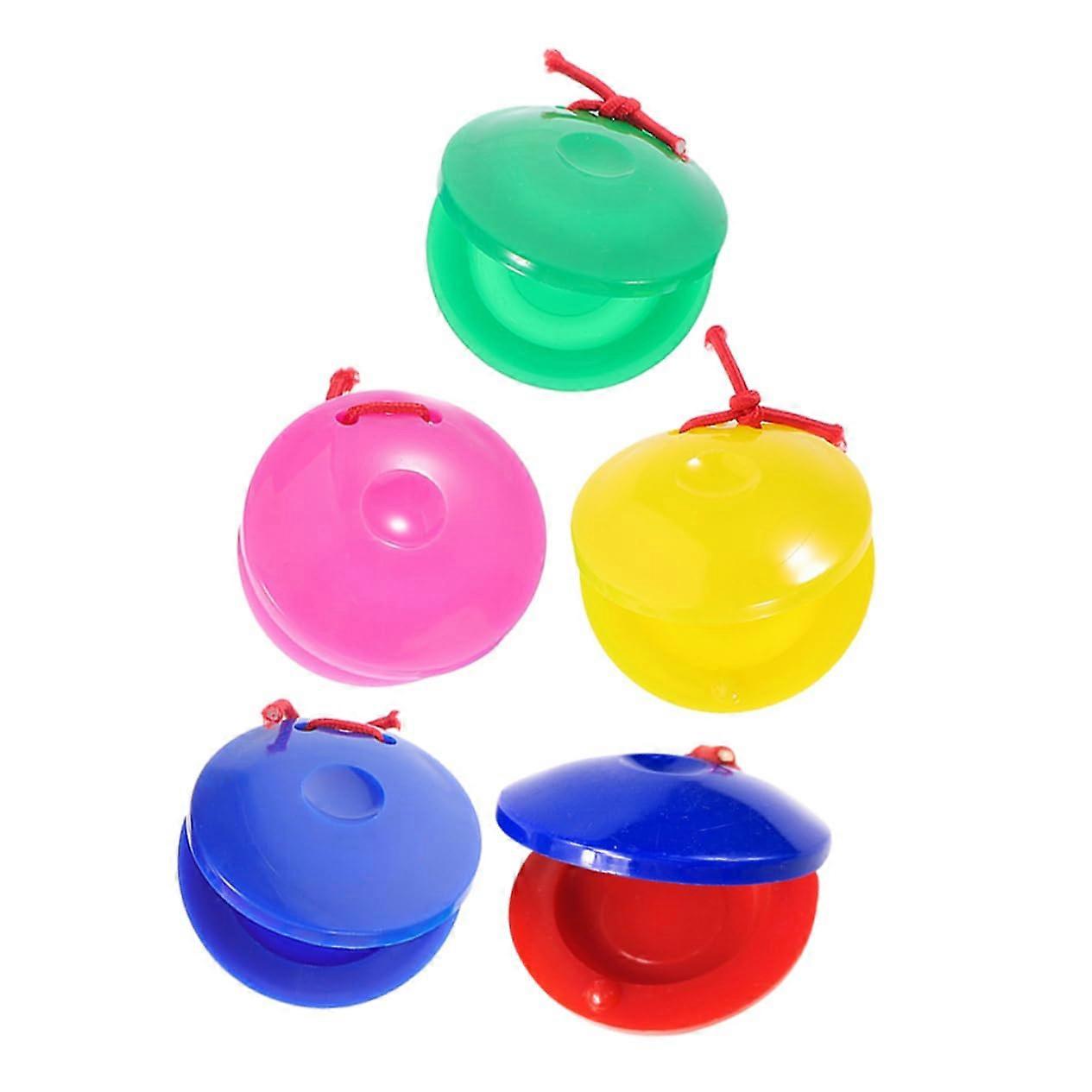 5pcs Finger Castanets for Kids Easy Finger Control Durable Percussion Instruments for Music Classes