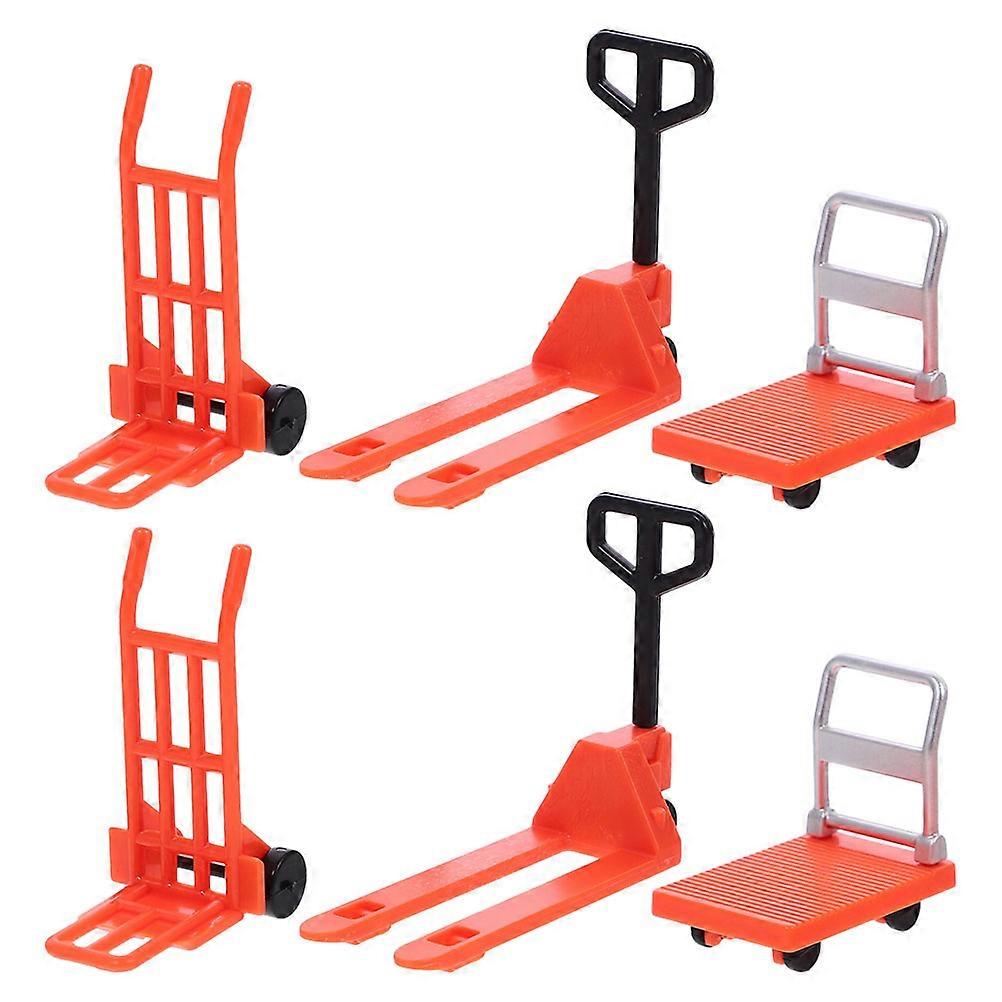 Model Toys Miniature Construction Toy Set for Educational Play 6Pcs