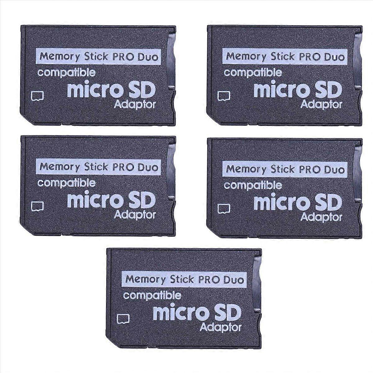 5X Mini Micro-SD TF to MS Adapter SD SDHC Card Reader for & Series