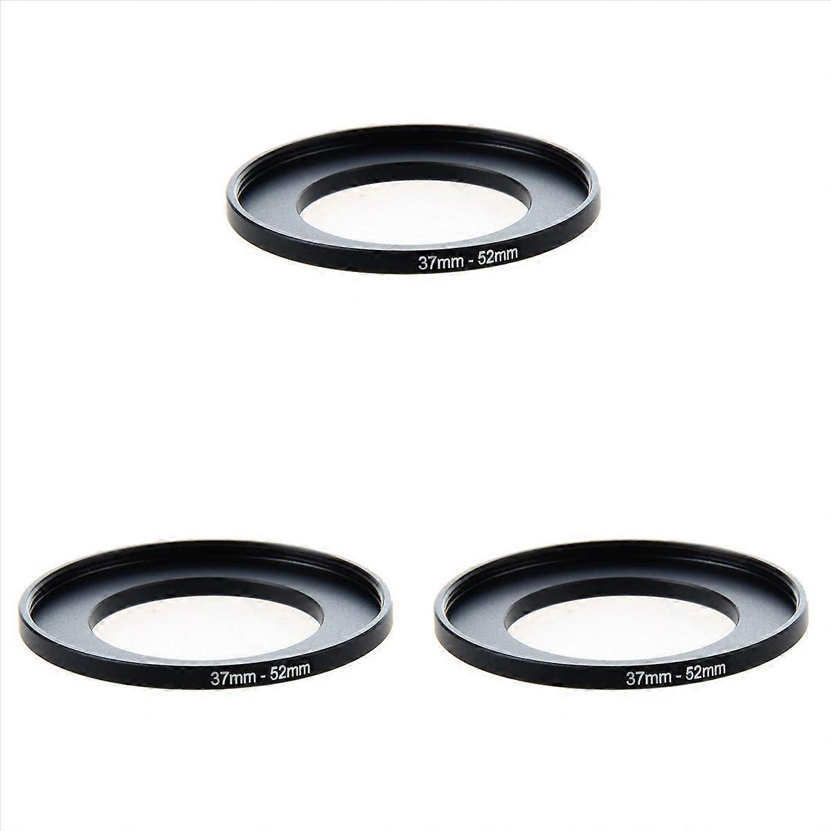 3X Camera Lens Filter Step Up Ring 37mm to 52mm Adapter Black