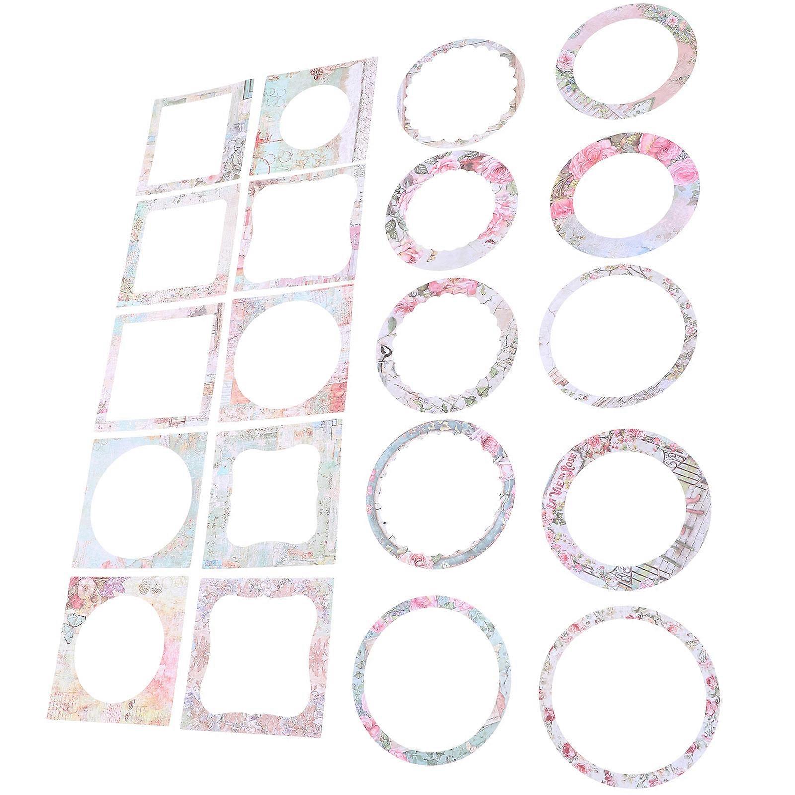 Creative Window Paper DIY Scrapbook Background Paper for Decor 2Sets