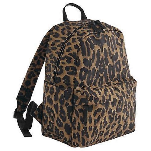 Bagbase Leopard Print Mini Backpack