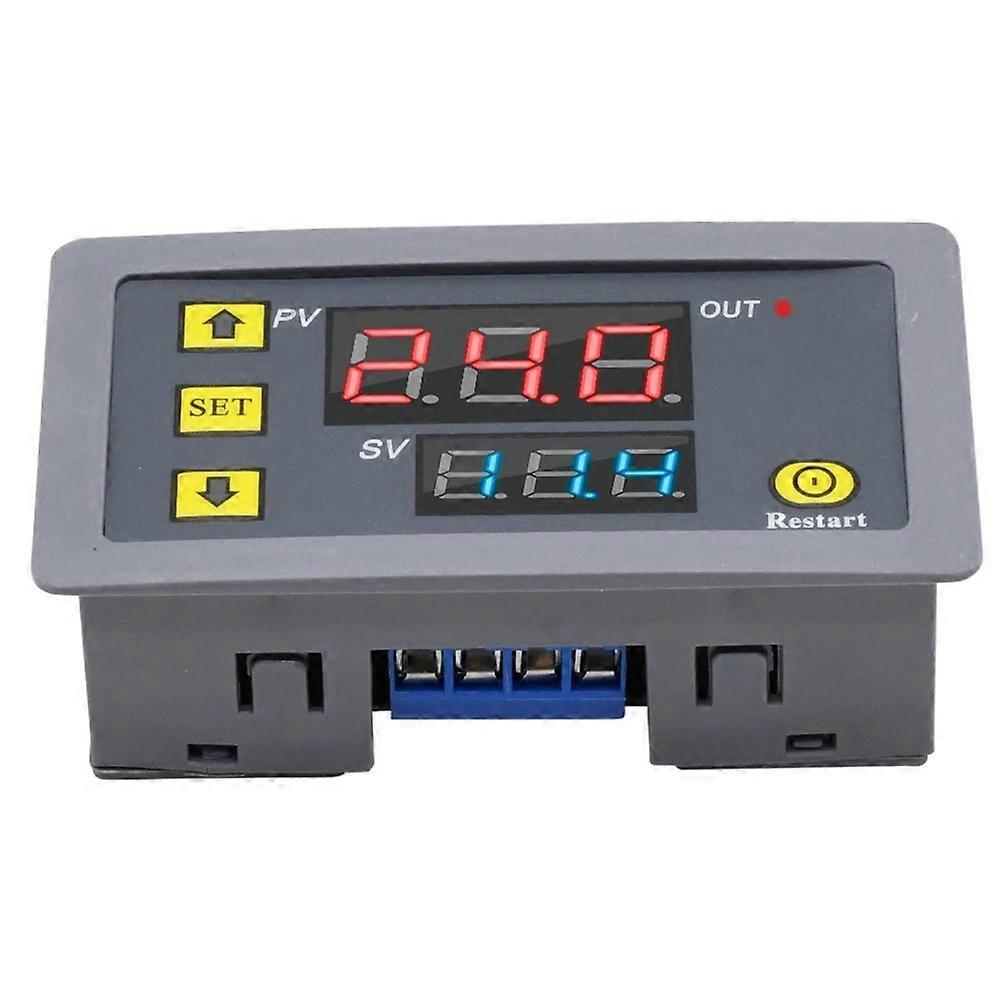 110V 220V Digital Time Delay Relay Dual LED Display Cycle Timer Control Switch Adjustable Timing Relay Time Delay Switch