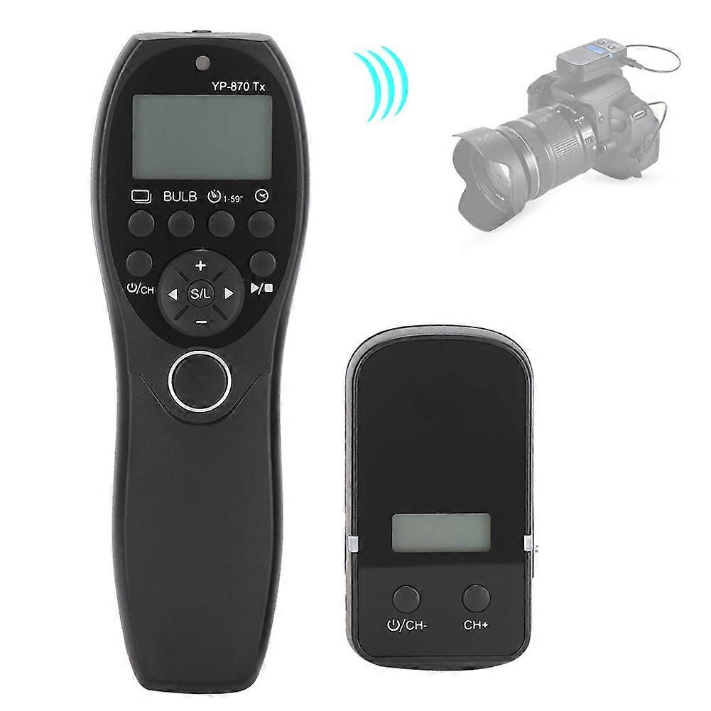 YouPro YP-870/L1 Wireless Timing Shutter Remote Control with LCD Display Screen Compatible With Camera