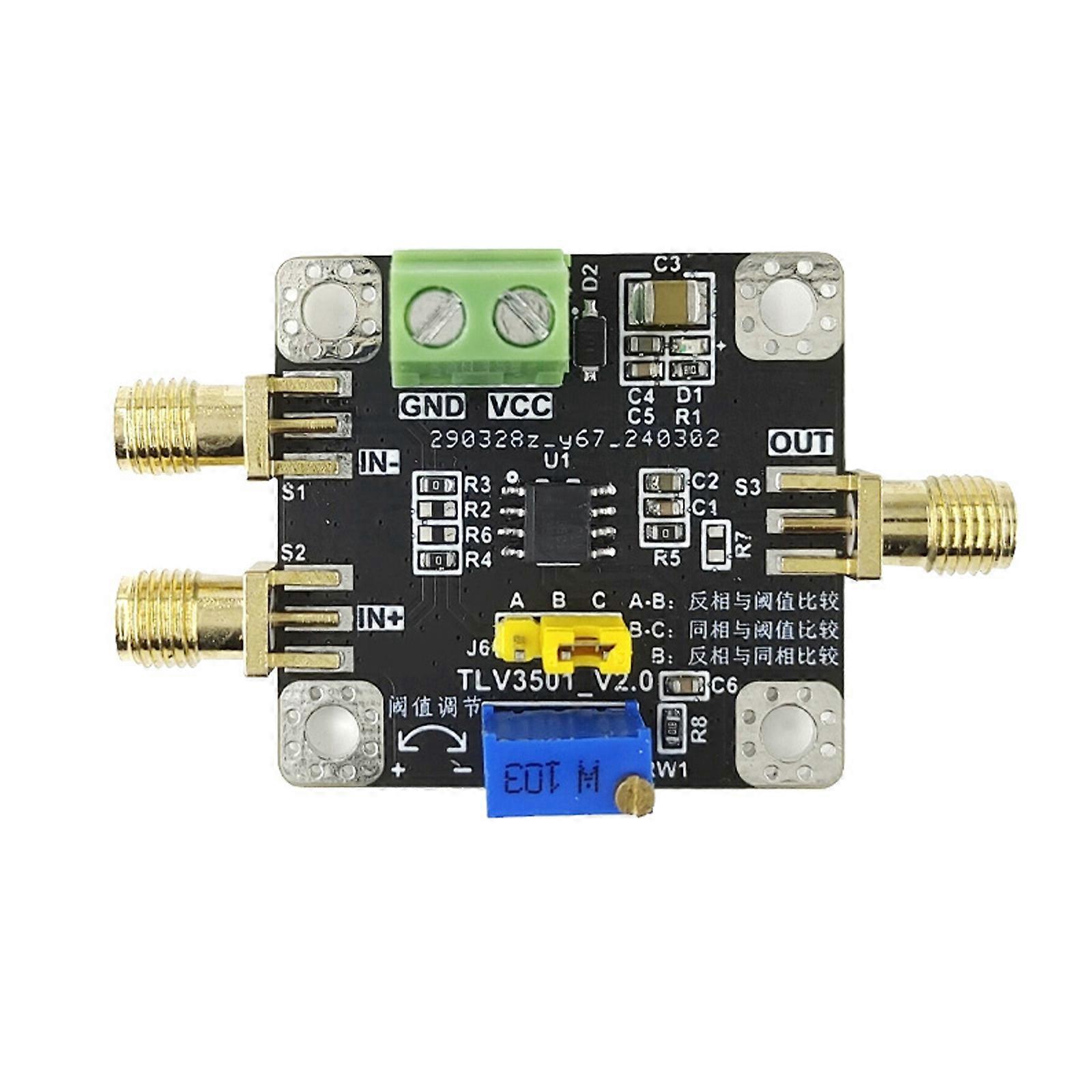 TLV3501 Module Fast 4.5ns Comparator Board Potentiometer For Threshold Control Application Electronic Projects Multicolor