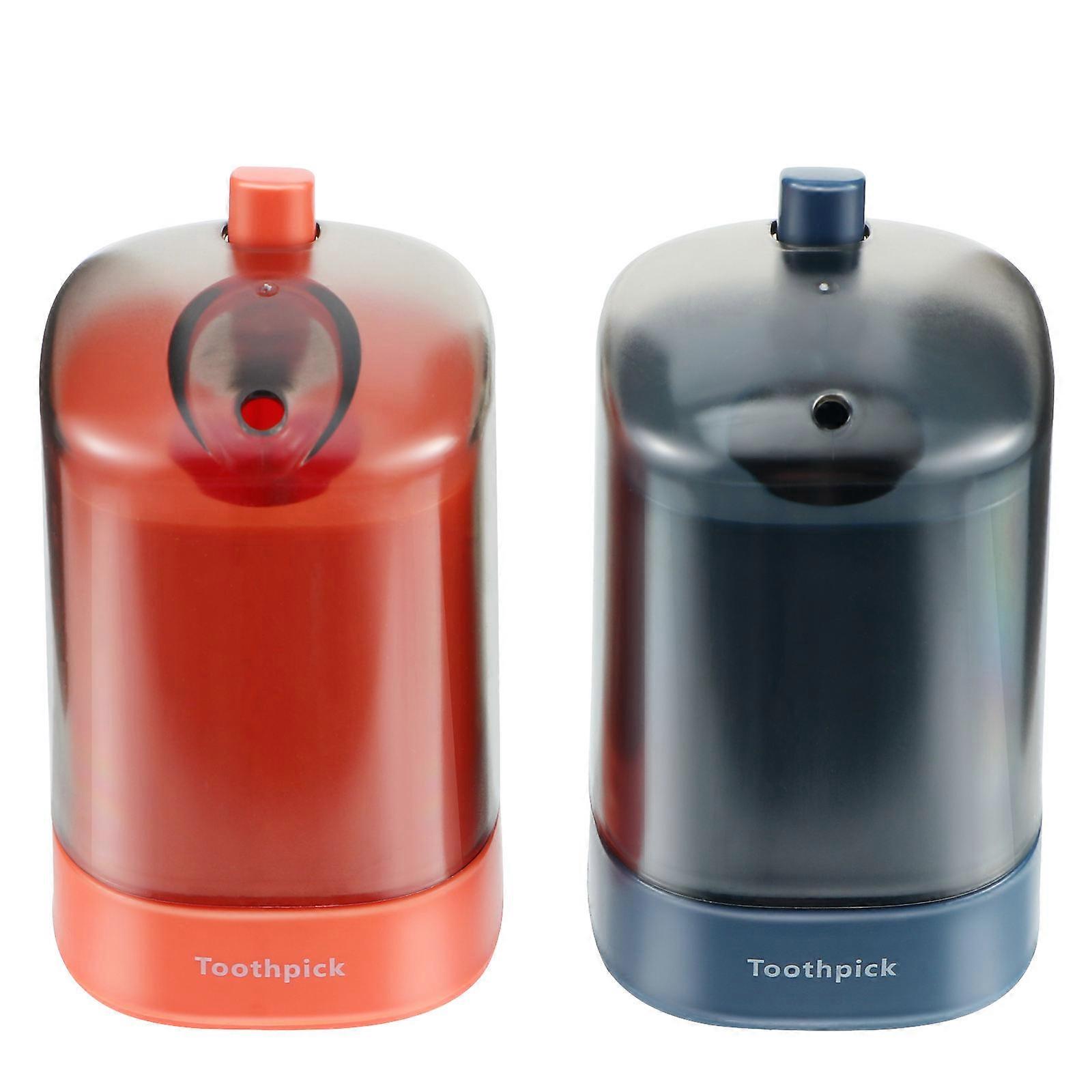 Toothpick Storage Box for Storage 2Pcs Automatic Creative Toothpick Holders