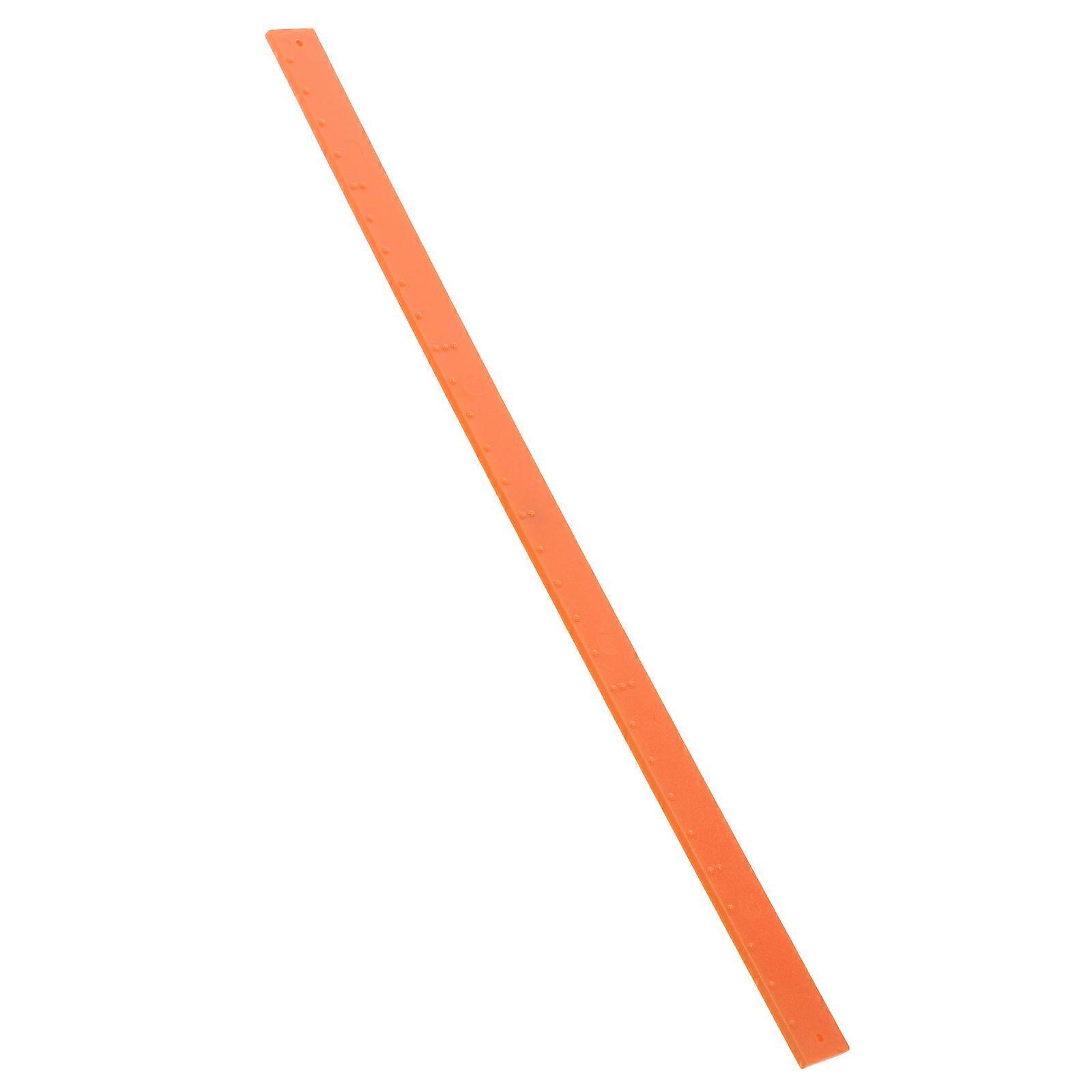 Tactile Braille Ruler for Learning Blind Measuring Tool 2Pcs Plastic