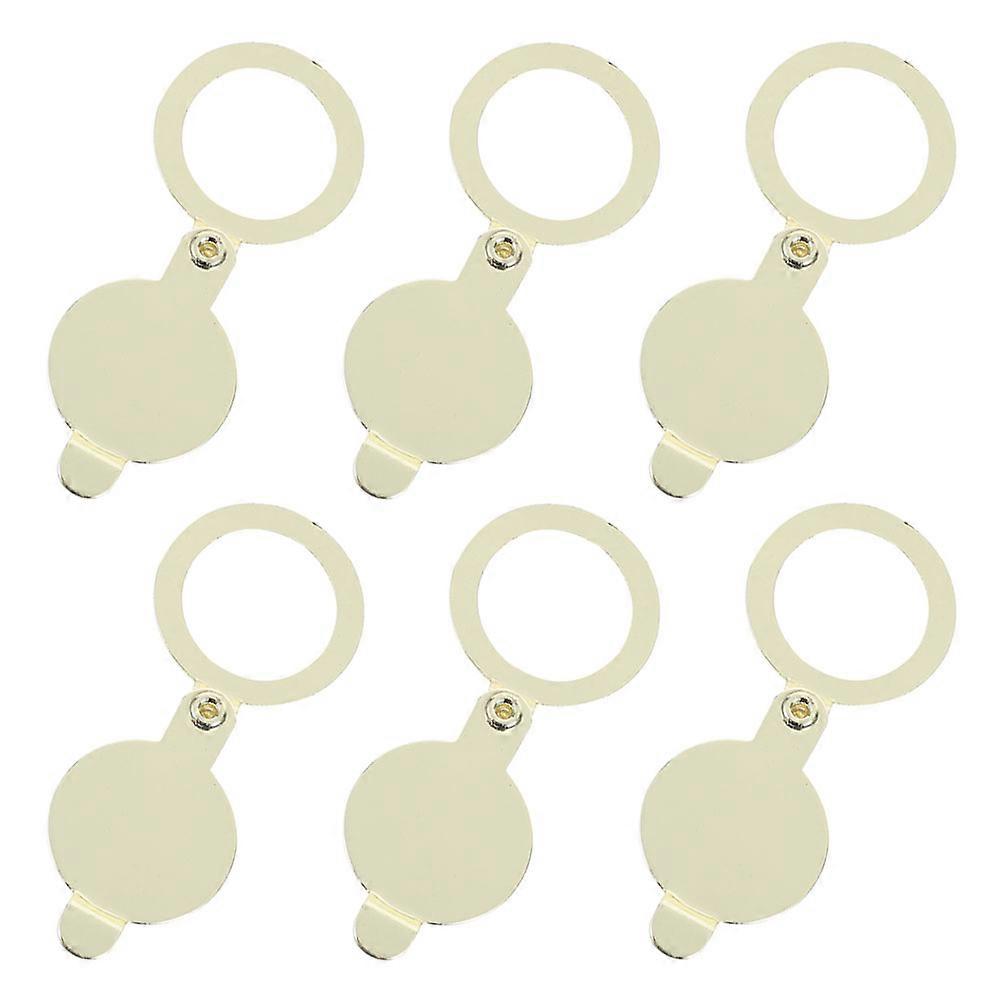 Privacy Door Viewer Cover Copper Peephole Protector for Security 6Pcs Set