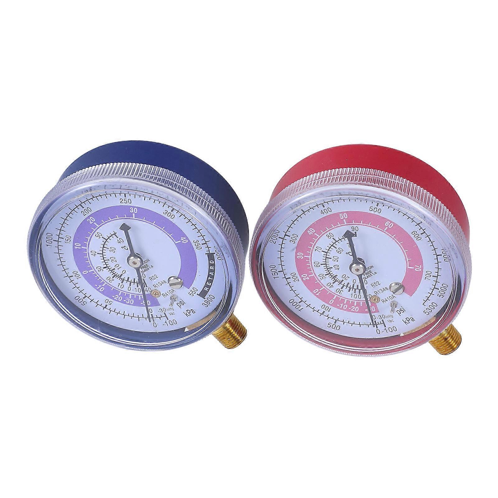 Dual Pressure Gauge Set for Testing 2Pcs