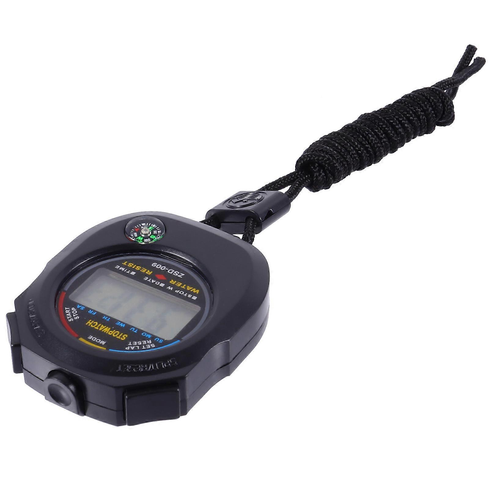 1pc Multi-function Game Stopwatch Match Timer Practical Training Timer (Black)