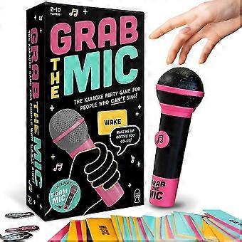 Gioco Karaoke Grab The Mic, esilarante gioco da tavolo per bambini e adulti, perfetto per feste e compleanni