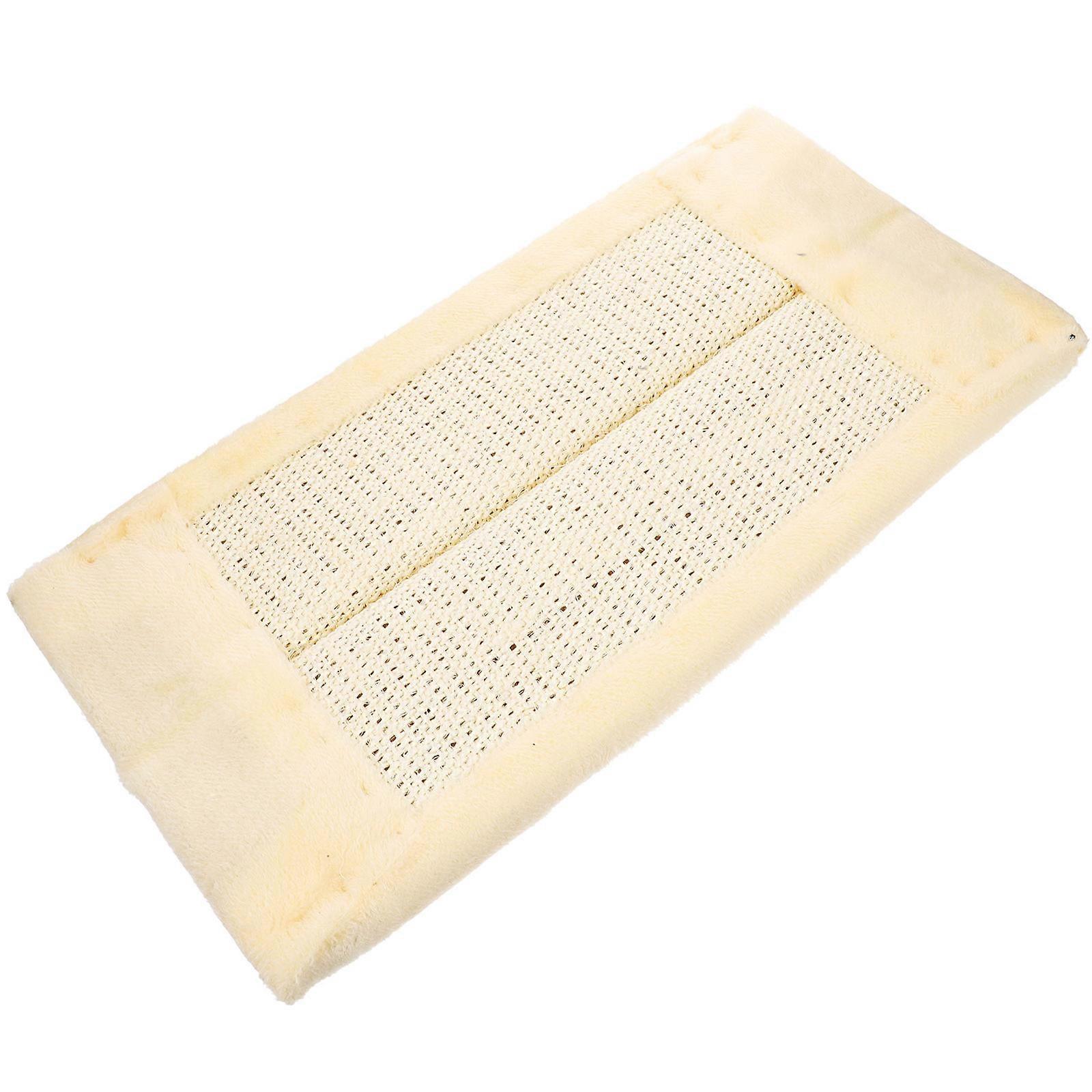 Cat Scratch Board for Wall Mounted Scratching Post Beige Finish