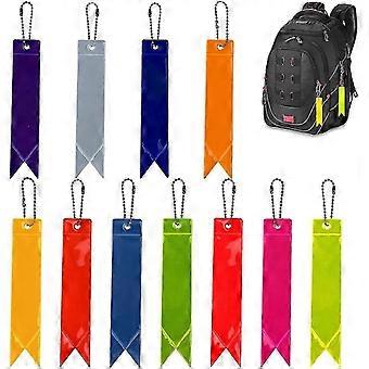 Reflective Pendant,11pcs Safety Reflector Pendant,kids Reflector Pendant,streamer Safety Reflector,compatible with School Bag Clothes Backpack Cycling