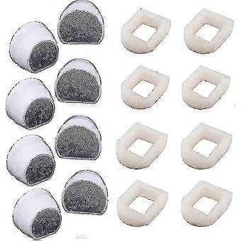 16 Pack Foam Prefilters And Carbon Filter Compatible With Petsafe Drinkwell Fountain Inox 360 Avalon