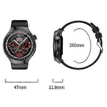 Montre intelligente avec bilan de santé en une touche, ECG, pression artérielle, mesure de la graisse corporelle et SOS avec fonction de suivi du sommeil (argent)