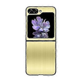 Stainless Steel Protective Case Compatible With Samsung Galaxy Z Flip 5, Metal Anti-fingerprint Slim Protective Cover