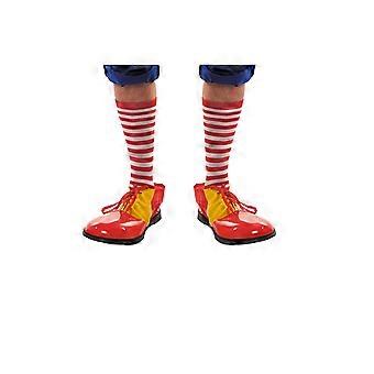 Chaussettes rayes rouges et blanches adulte-Yvan