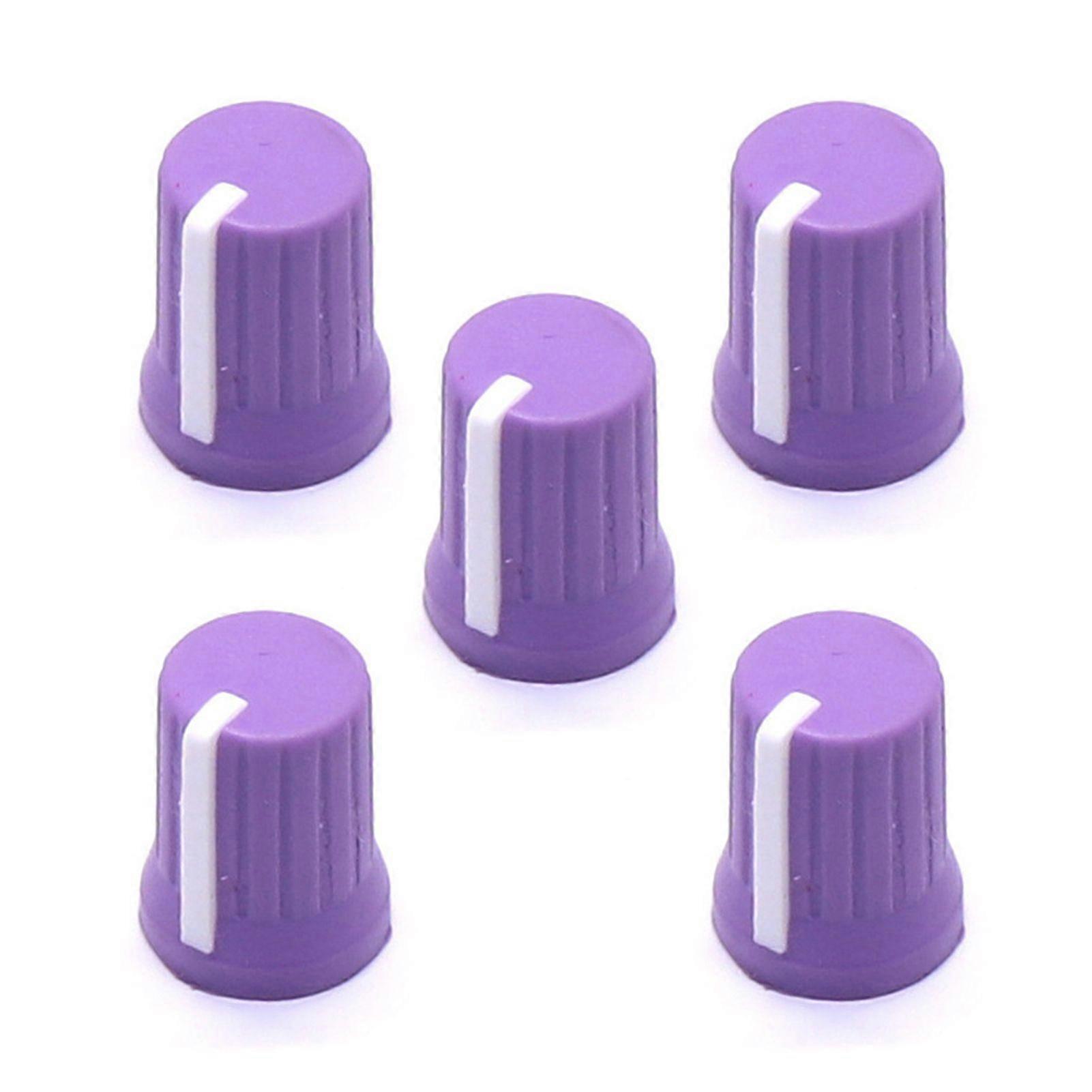 5Pcs Universal EQ Rotary Potentiometer Fader Knobs