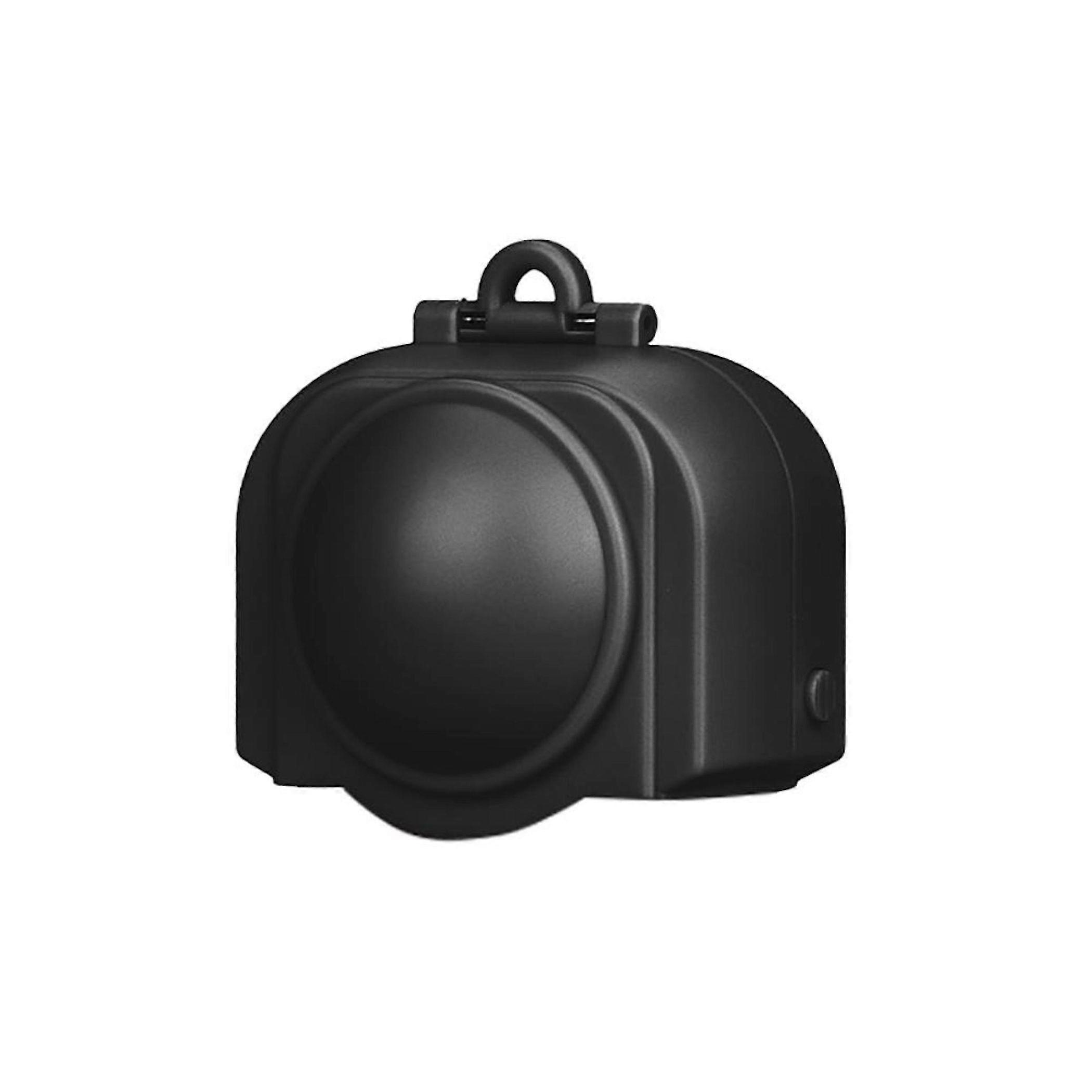 Lens protective cap for Insta360 X5, dustproof camera accessory, robust, black