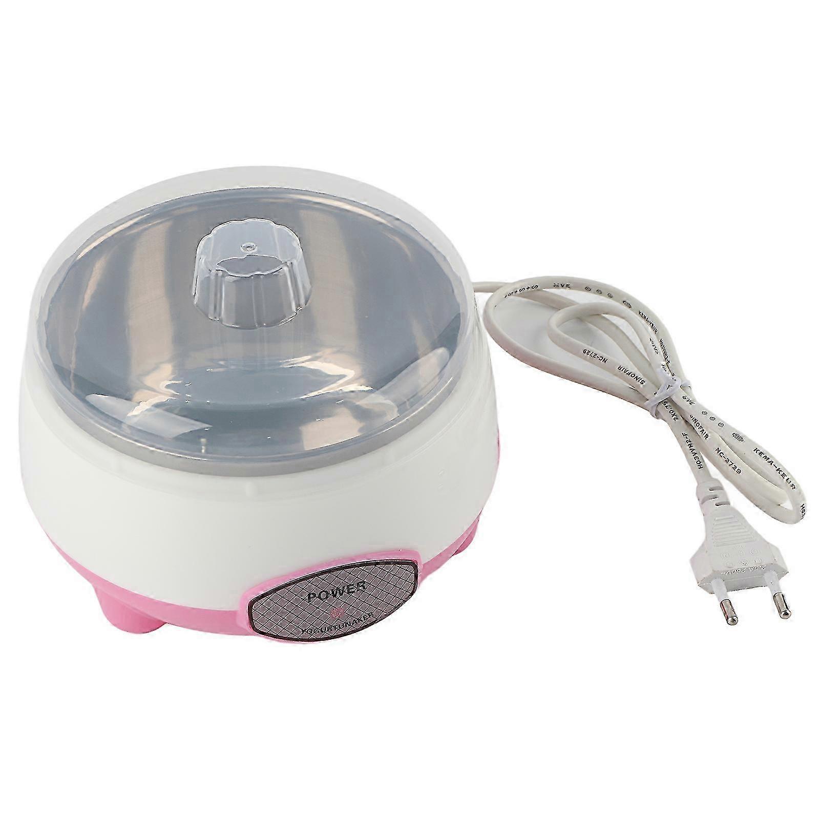 15W 1L Pink Mini Yogurt Maker 360 Degree Heating Automatic Yogurt Making Machine