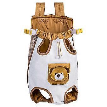 Adjustable Pet Backpack Carrier Front Facing Hands-Free Pet Harness Carrier for Small Medium Cats & Dogs
