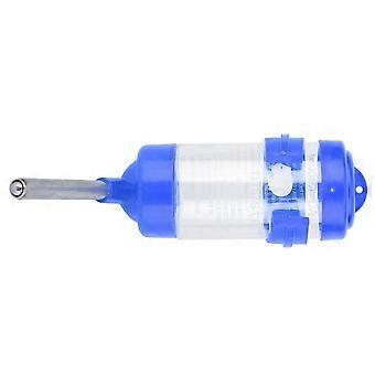 Tropffreie Hamster-Wasserflasche, kleiner Wasserspender für Haustiere für Igel (blau)