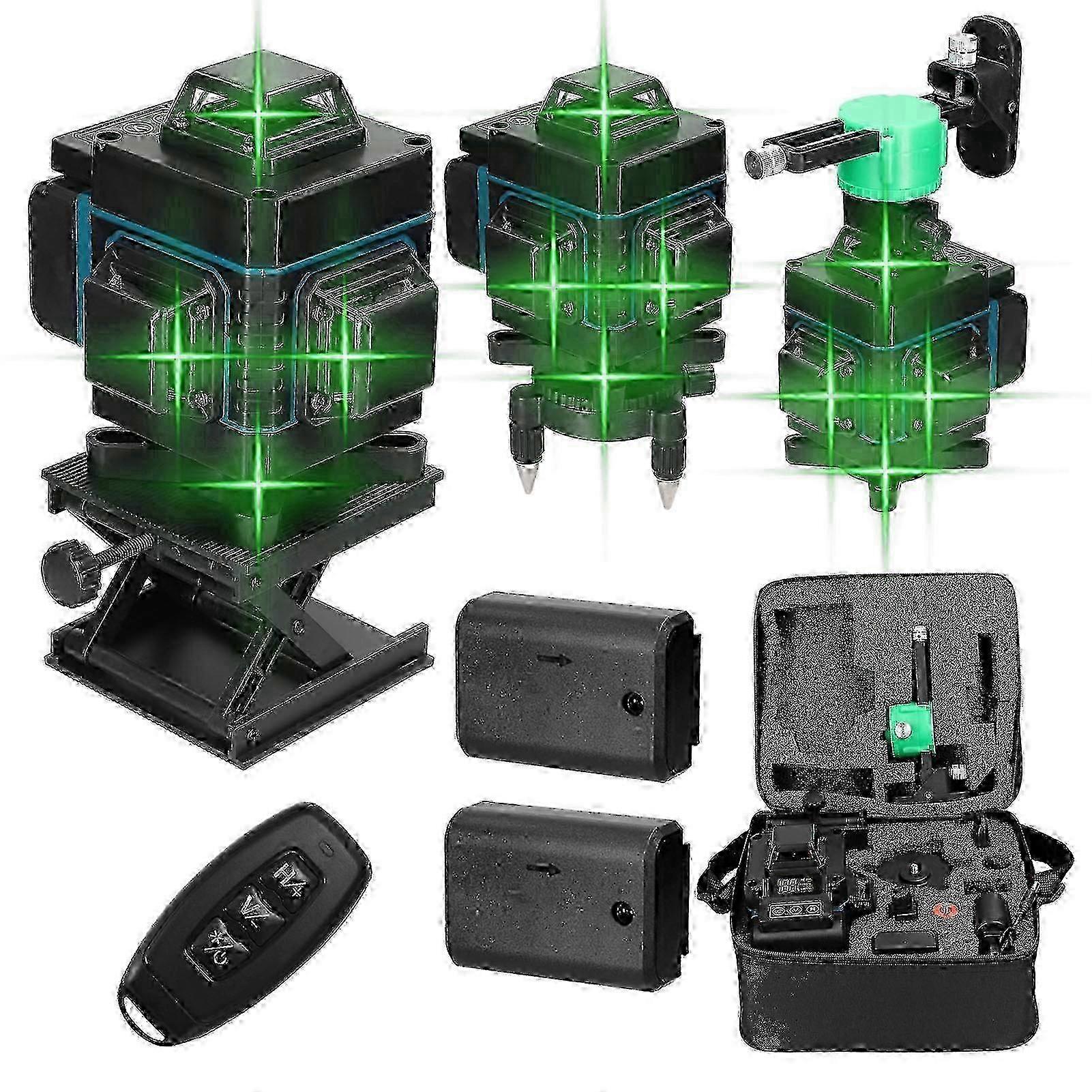 16 Lines Laser Level 3 Self-leveling Function Leveling Tool Omnidirectional Ground Wall Sticker Vertical Horizontal Laser Level