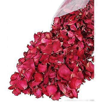 300 g di petali di rosa naturali essiccati, veri petali di fiori rossi secchi per pediluvio e uso corporeo.