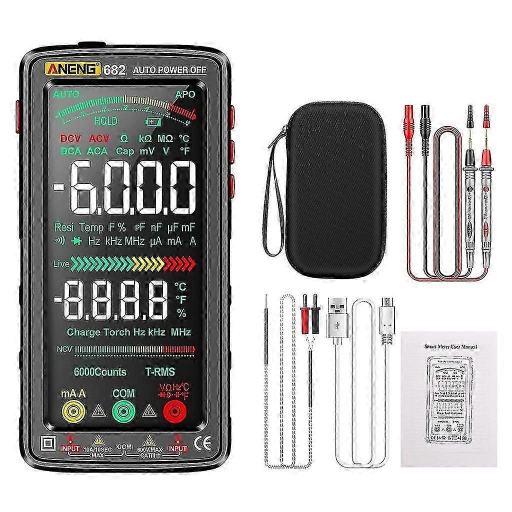 Digital Multimeter Auto Ranging Multitester Ohmmeter/voltmeter Frequency Temp