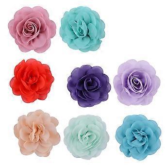 Pet Collar Accessories Dog Charms Flower for Bowtie Use 8Pcs Set