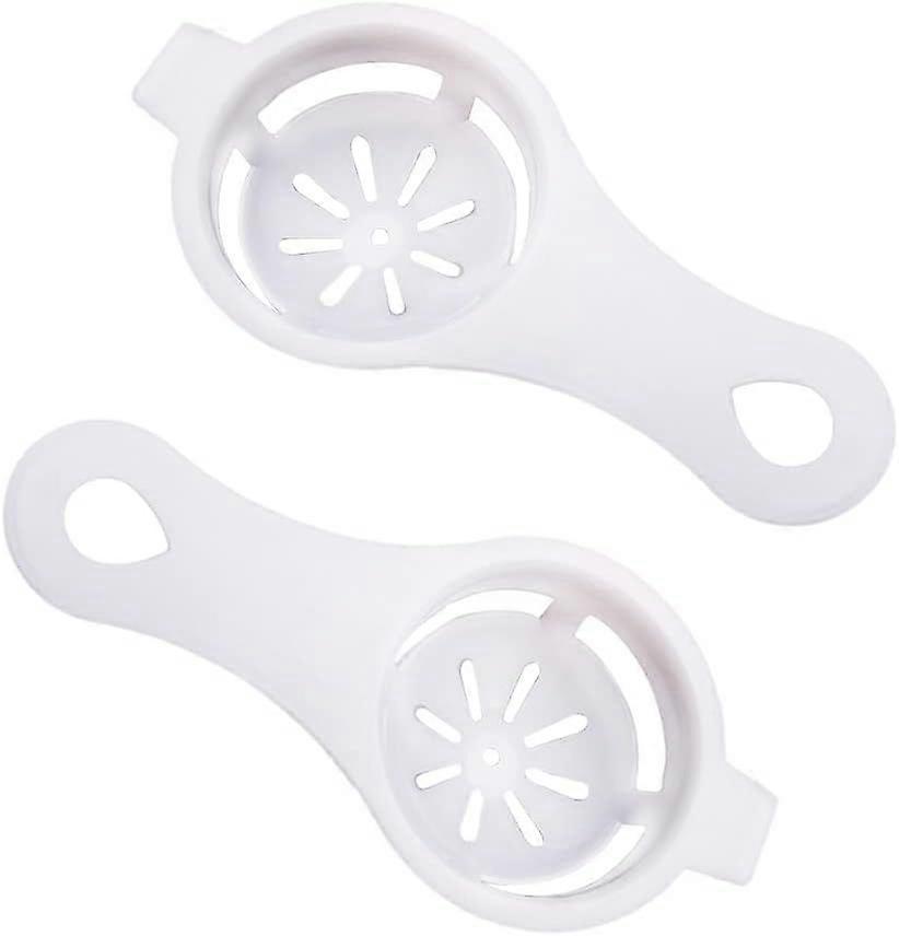 2Pcs Egg Separator Yolk White Filter Kitchen Baking Tool Plastic Strainer