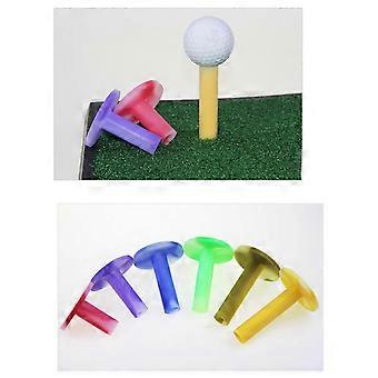 Rubber Golf Tees Training Driving Range Tees Stable Balls Holder Golf Accessories for Driving Range and Practice Mat  rose red 26-27
