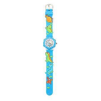 Children's Waterproof Watch Round Dial Plastic Skin-Friendly Kids Present