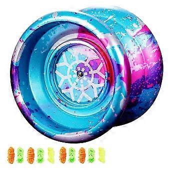 Unresponsive Yoyo,Professional Yoyo for Kids,Aluminum Beginner Yo-Yos Ball for Yoyos Players with 10 Yo Yo Strings GIX