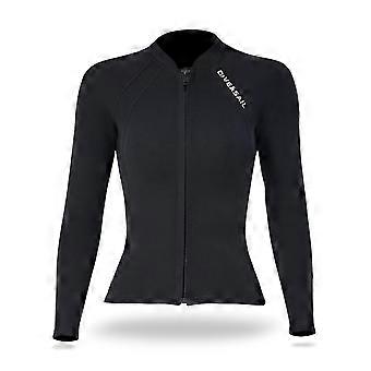 2mm Neopren Männer Frauen Tauchertop mit Frontreißverschluss Neoprenanzüge Jacke
