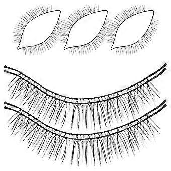Black Long False Eyelashes Plastic for Natural Makeup Use 40Pairs
