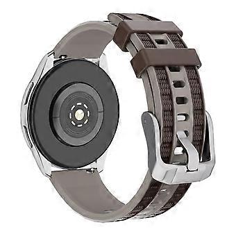 22mm Dual‑Color Soft Silicone Replacement Watch Band Strap