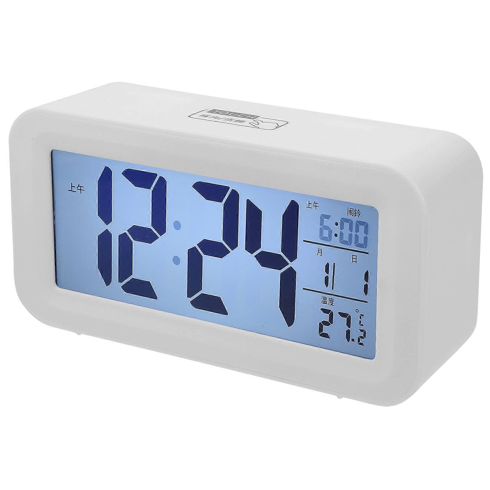 Electronic Digital Alarm Clock with Multifunction Smart Features