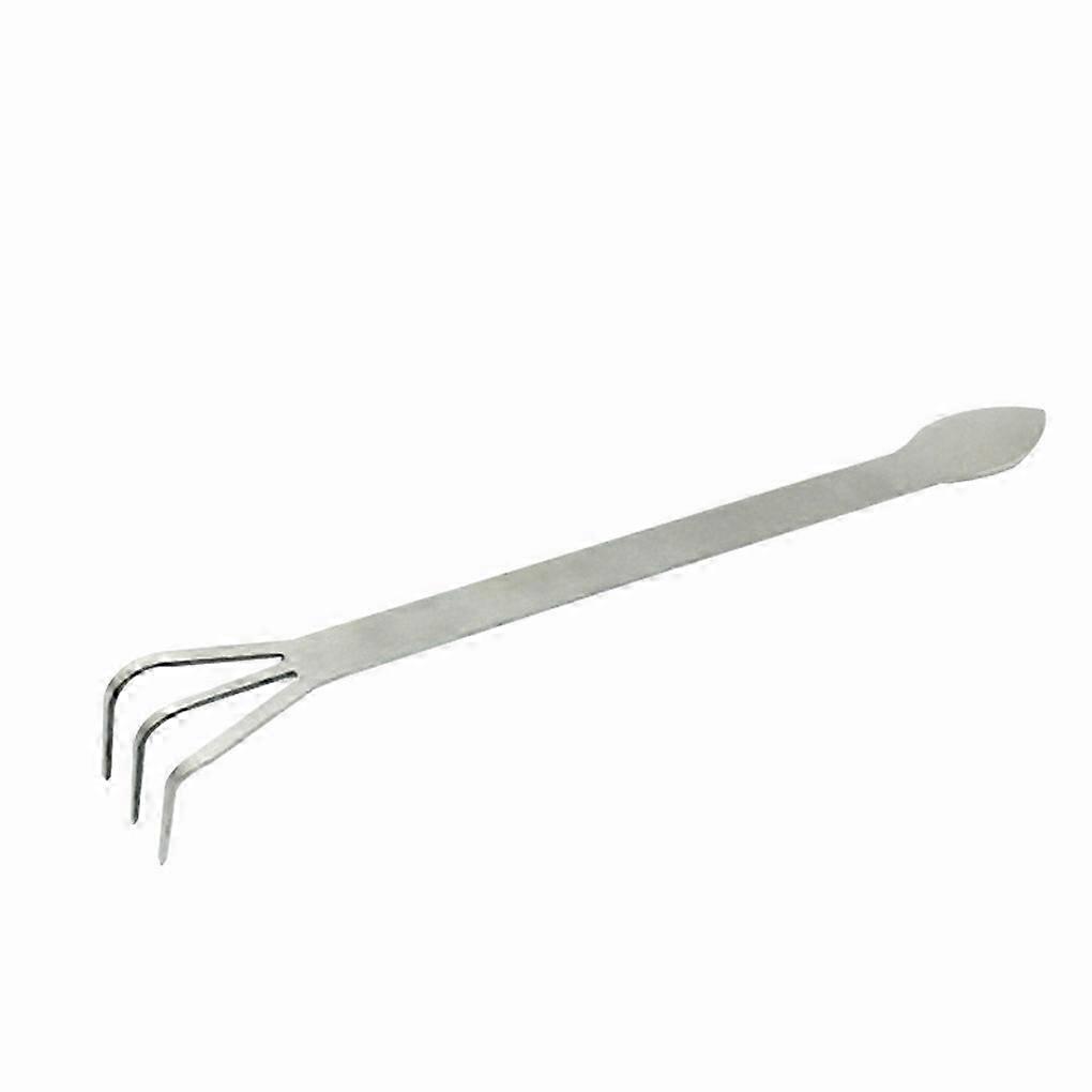 Dual-Head Stainless Mini Garden Rake