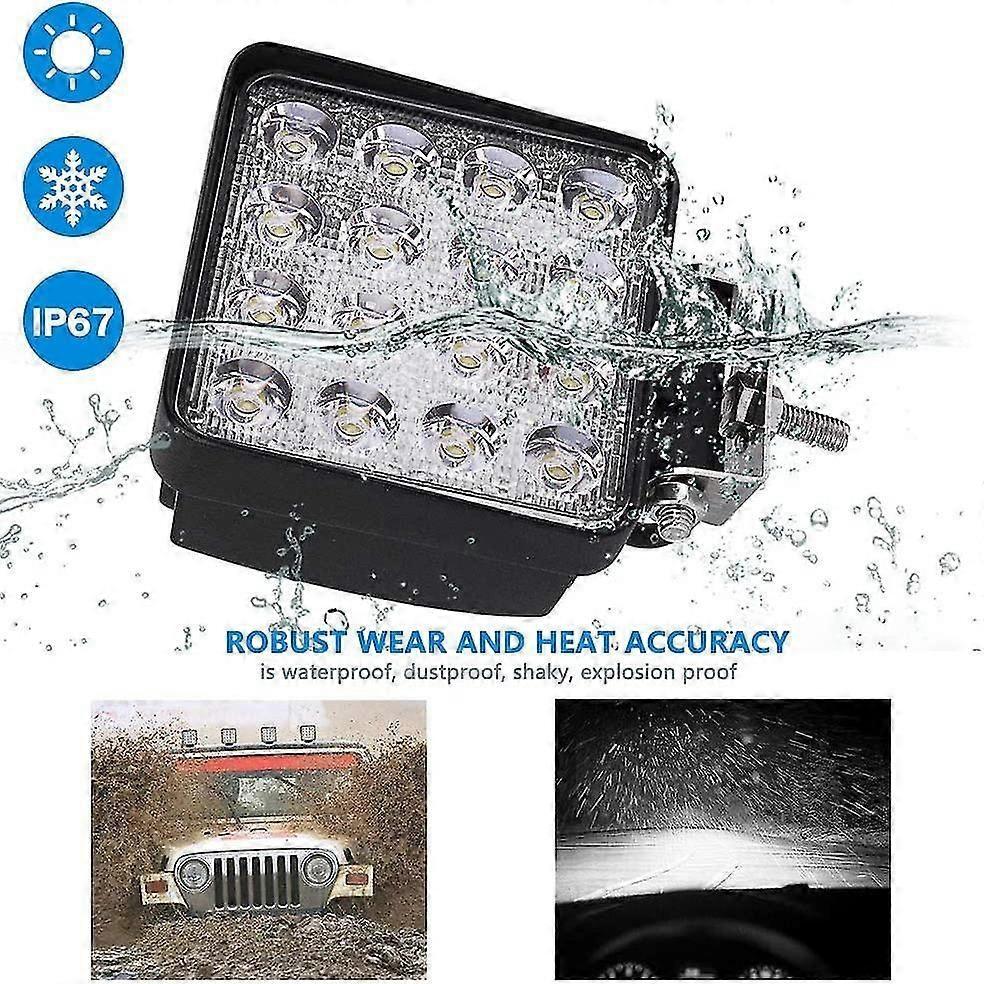 LED Work Light, 2 X 48W Floodlight LED Strips